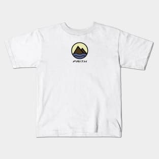 Faith can move mountains Kids T-Shirt